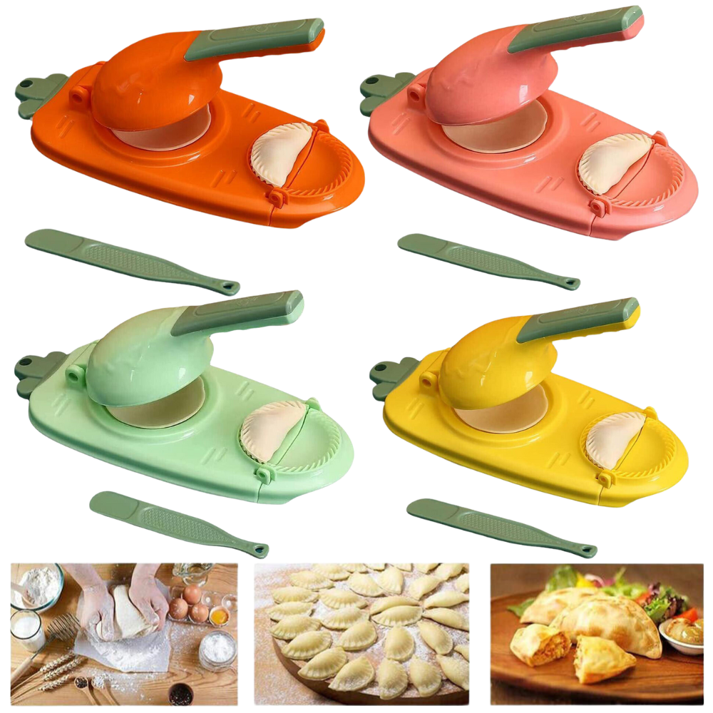 2 in 1 Dumpling Maker Skin Chapati Dough Press Machine Pastry Mould Tool