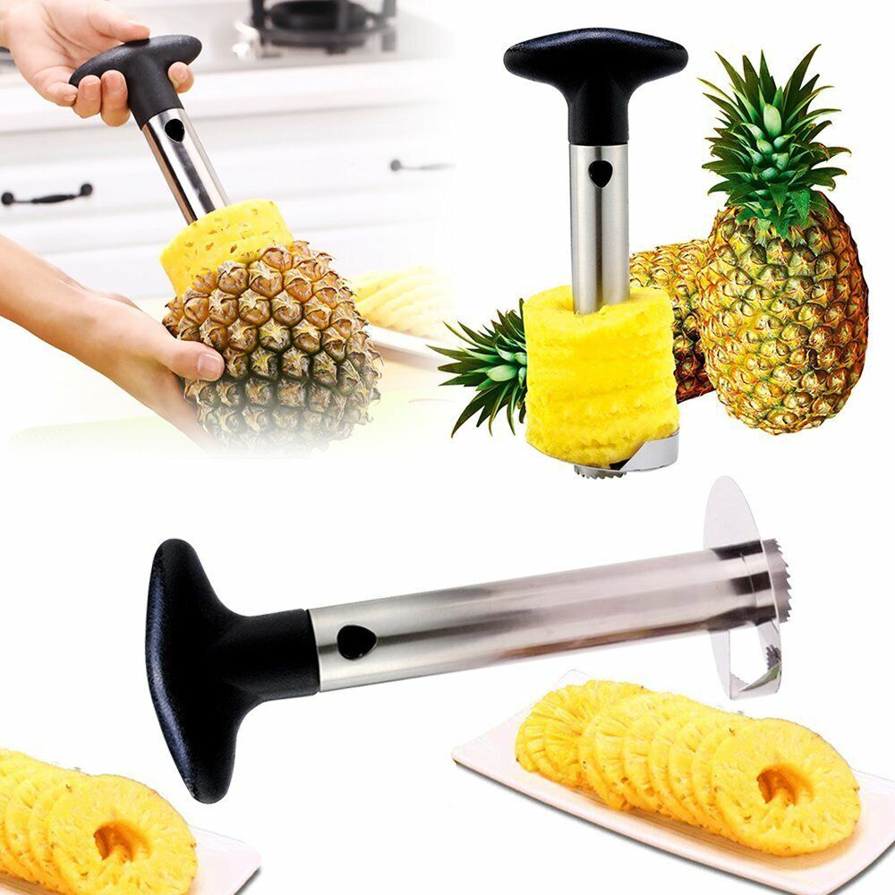 3-in-1 Pineapple Peeler Corer Slicer Easy Stainless Steel Kitchen Tool Fruit