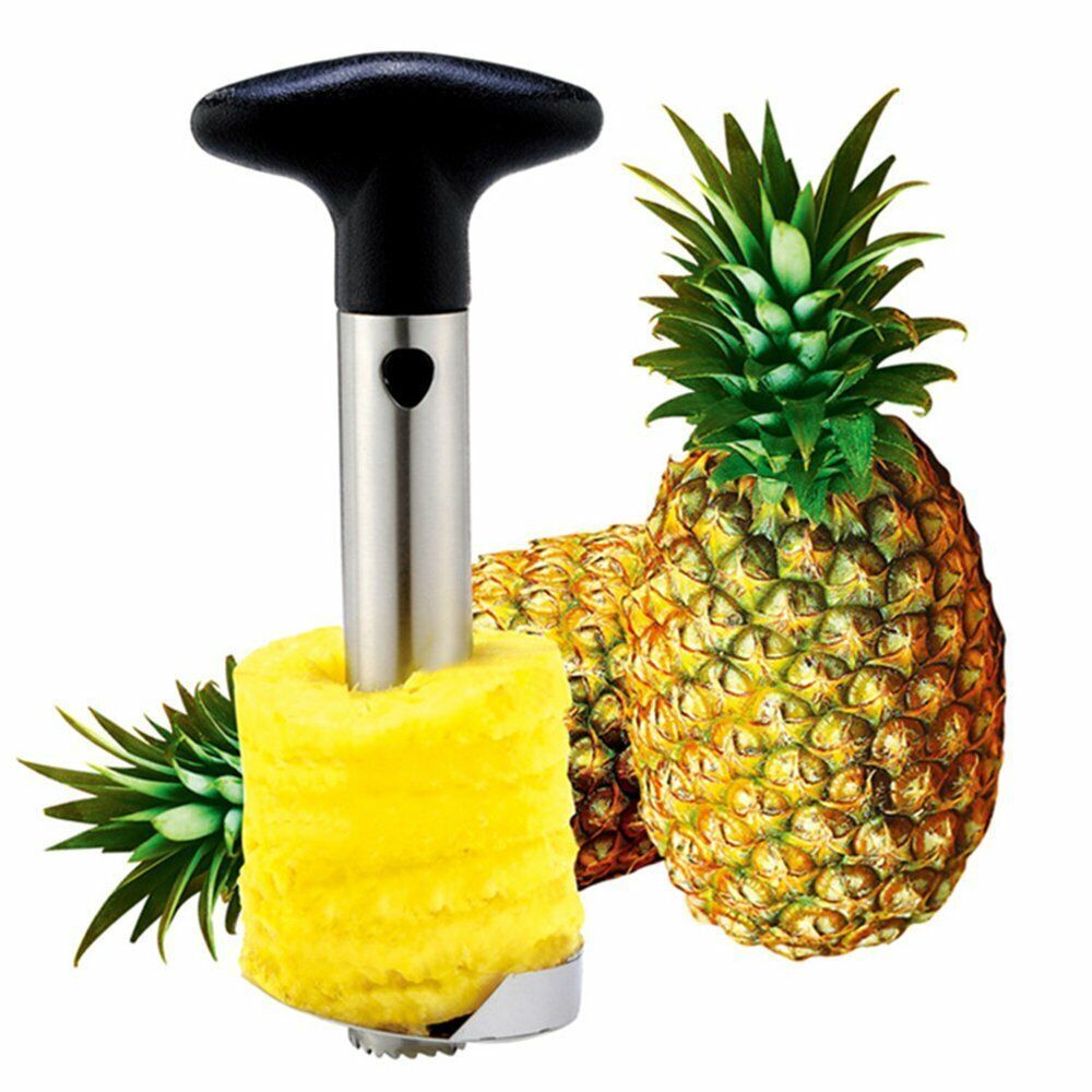 3-in-1 Pineapple Peeler Corer Slicer Easy Stainless Steel Kitchen Tool Fruit