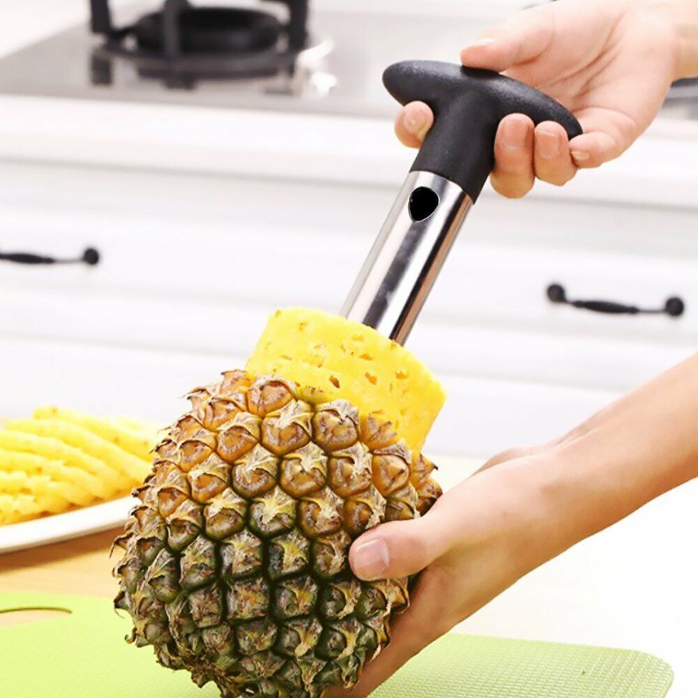 3-in-1 Pineapple Peeler Corer Slicer Easy Stainless Steel Kitchen Tool Fruit