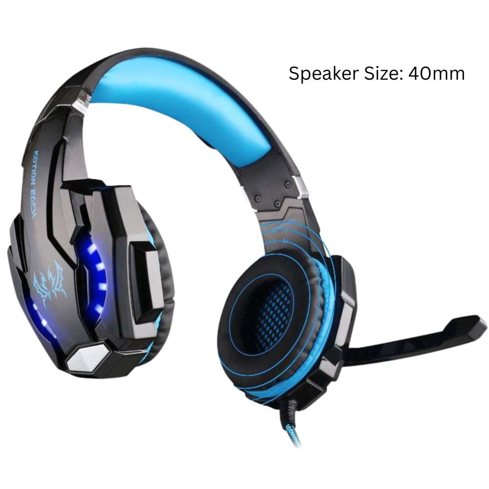 3.5mm Gaming Headset MIC LED Headphones Surround for PC  PS4 Xbox One Mac Laptop