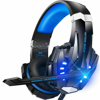 3.5mm Gaming Headset MIC LED Headphones Surround for PC  PS4 Xbox One Mac Laptop