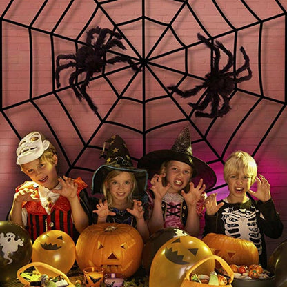75M-150CM Halloween Giant Spider Decoration Haunted House Prop Indoor Outdoor Party
