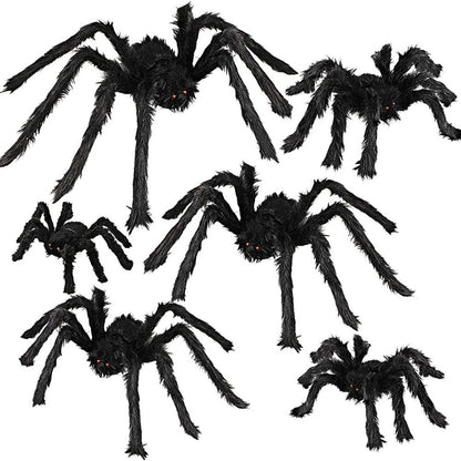 75M-150CM Halloween Giant Spider Decoration Haunted House Prop Indoor Outdoor Party