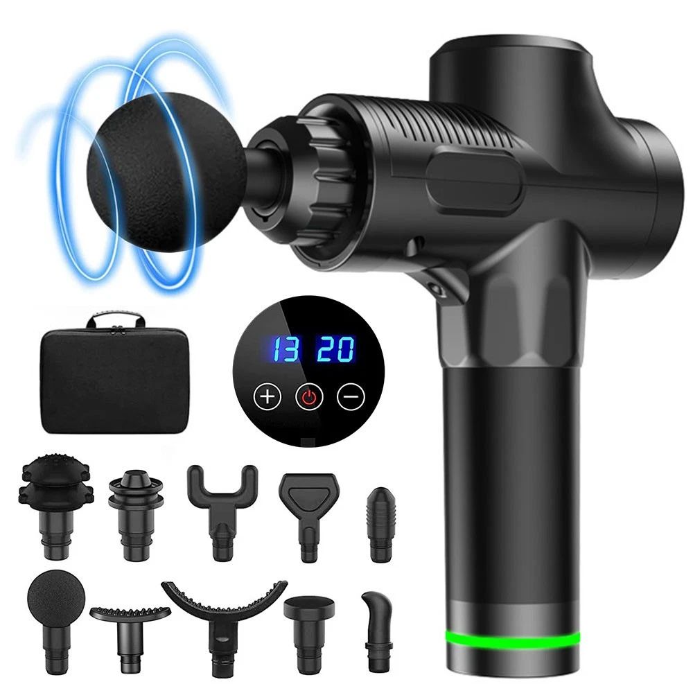 Handheld percussion massage gun