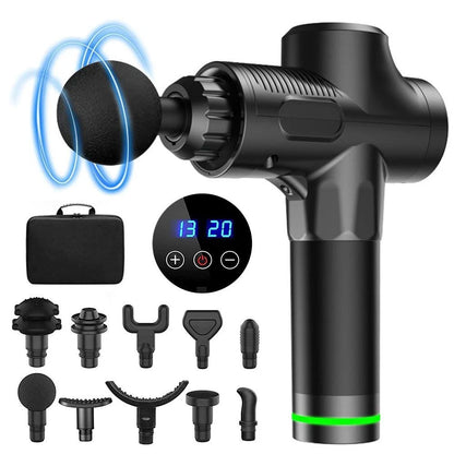 Handheld percussion massage gun