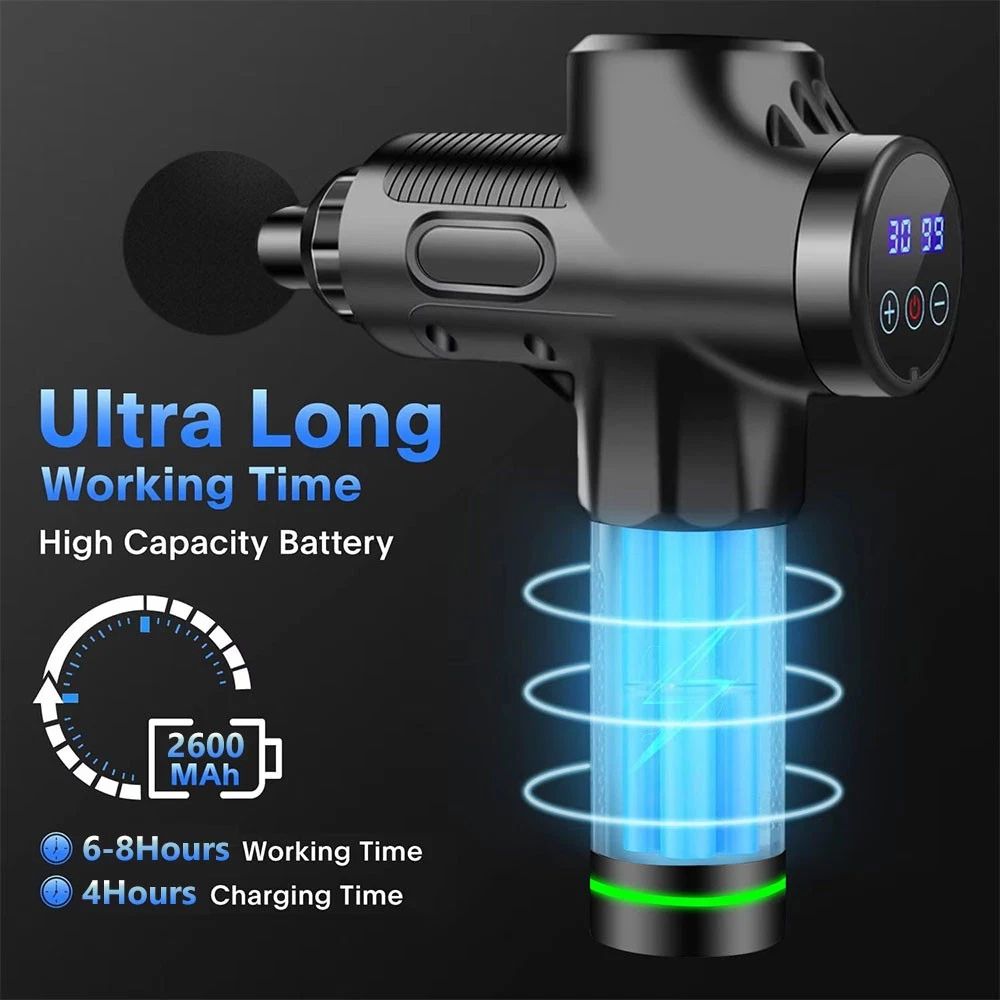 Handheld percussion massage gun