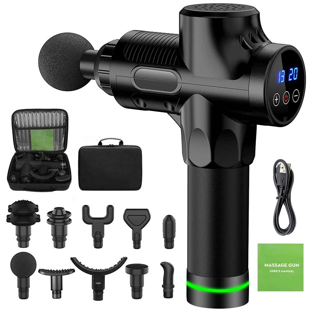 Handheld percussion massage gun