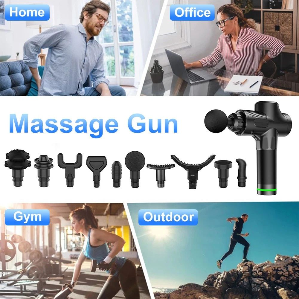 Handheld percussion massage gun