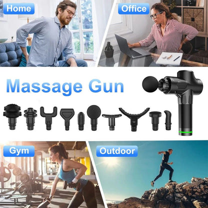 Handheld percussion massage gun