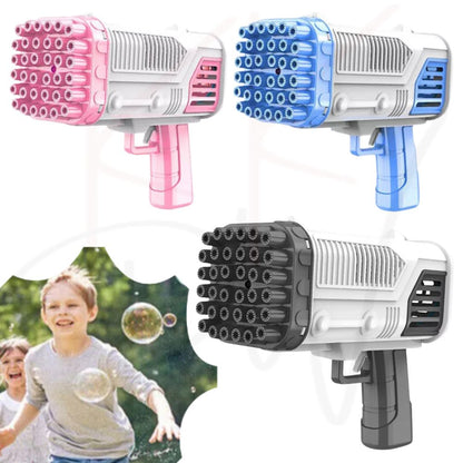 36 Holes Automatic Bubble Gun Bazooka Soap Water Bubble Machine Outdoor Party