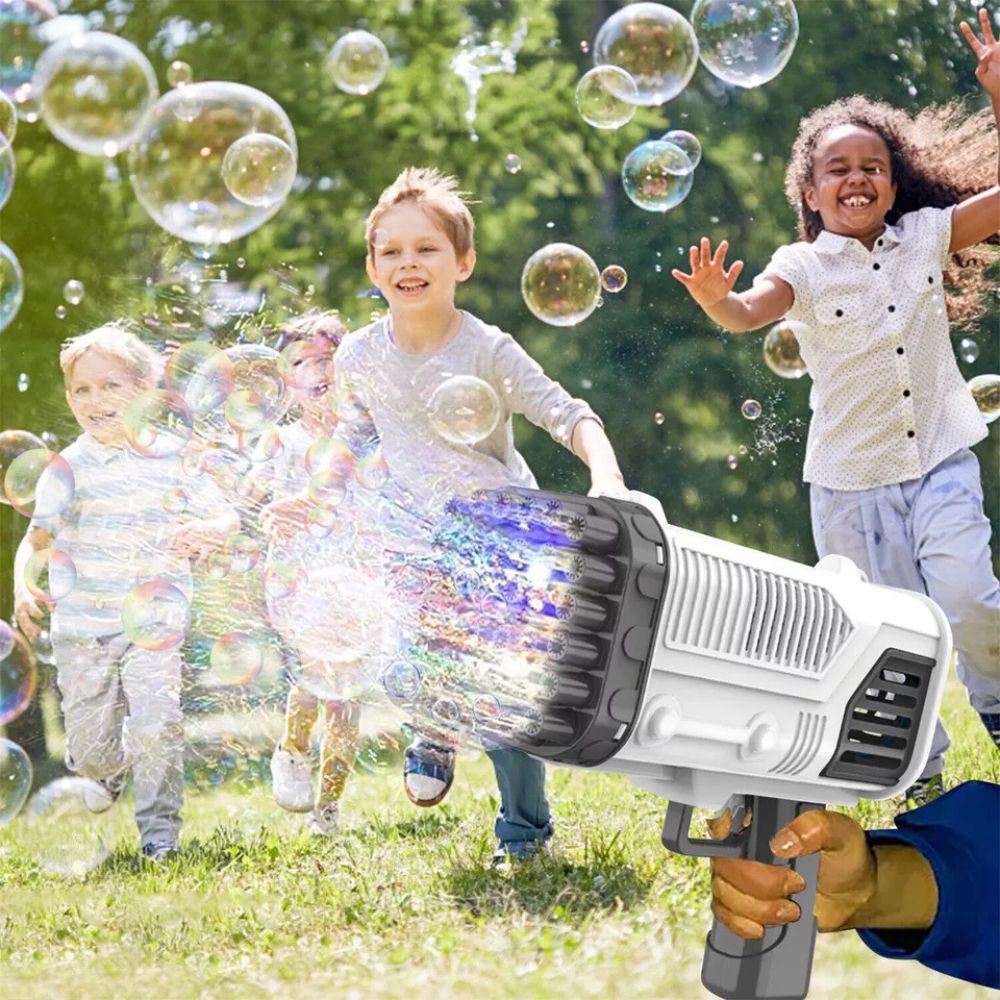 36 Holes Automatic Bubble Gun Bazooka Soap Water Bubble Machine Outdoor Party