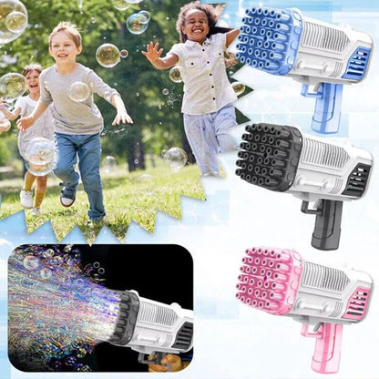 36 Holes Automatic Bubble Gun Bazooka Soap Water Bubble Machine Outdoor Party