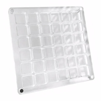 36/64/100Grids Acrylic Magnetic Seashell Display Box Seashell Display Organiser