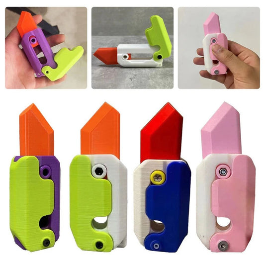 3D Printing Fidget Knife Toy Plastic EDC Anxiety Stress Relief Toys