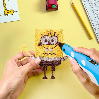 3D Printing Pen Set 12 Colours Doodle Printer Drawing PLA Filament Gift For Kids