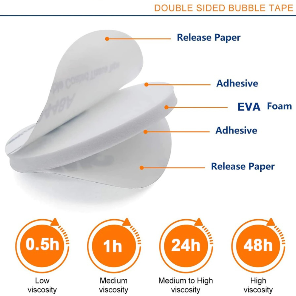 3M Double Sided Foam Sticker Tape Side Wall Car Self Adhesive Pads Rou ...