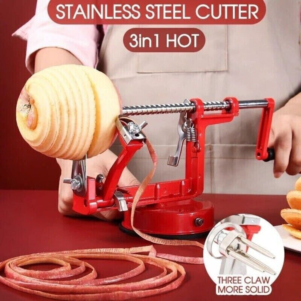 3 in 1 Apple Peeler Slicer Kitchen Tool Slinky Machine Fruit Slicer Cutter Corer