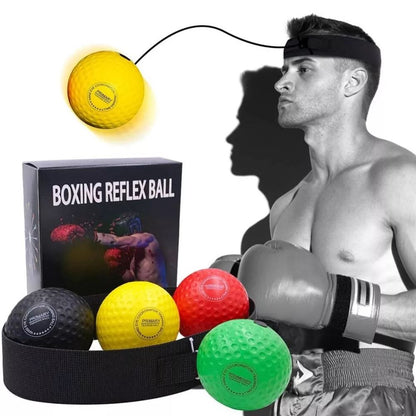 4 Ball Boxing Head Band Speedball Fight Training Reflex Speed Punch Exercise