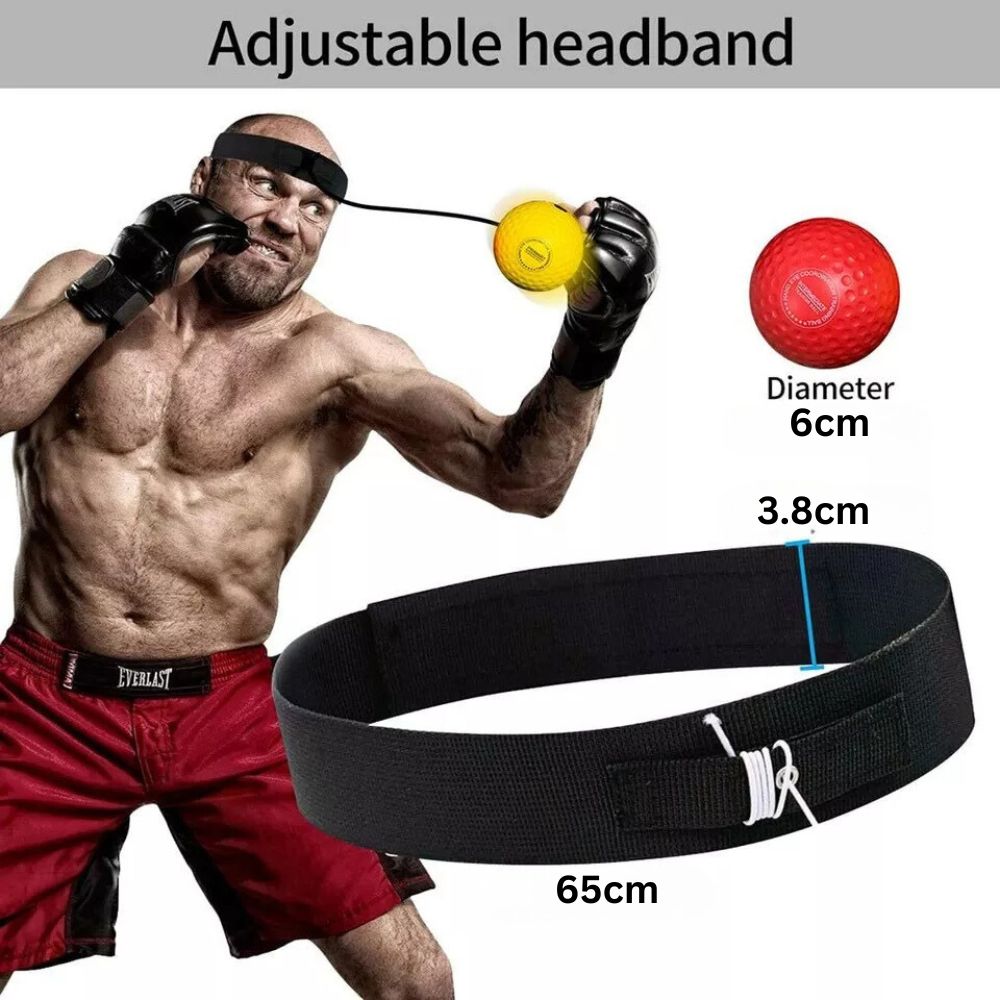 4 Ball Boxing Head Band Speedball Fight Training Reflex Speed Punch Exercise