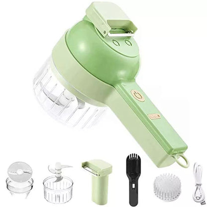 4 in 1 Mini Handheld Wireless Electric Vegetable Cutter Food Chopper Grinder