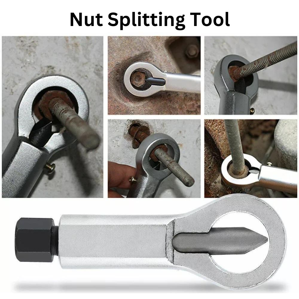 4pcs Metal Nut Splitter Breaker Remover Extractor Manual Pressure Cracker