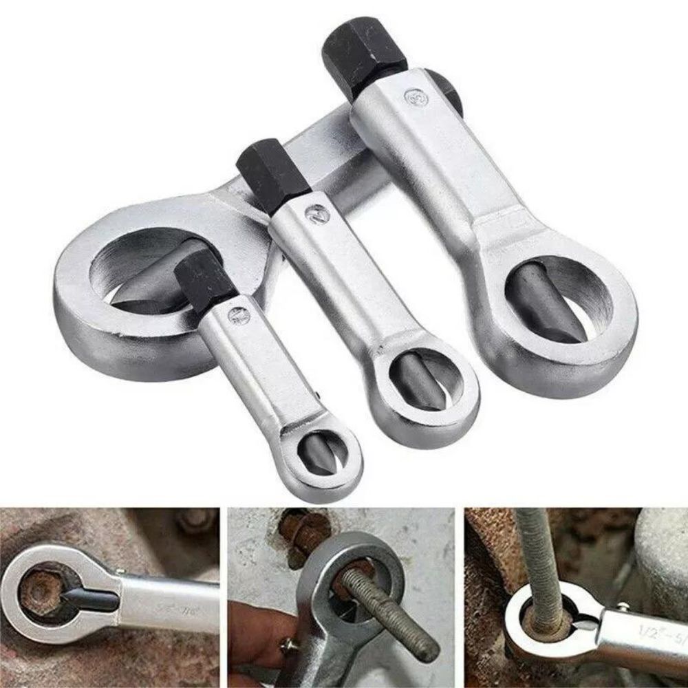 4pcs Metal Nut Splitter Breaker Remover Extractor Manual Pressure Cracker