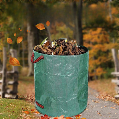 4x 270L Large Garden Waste Bag Reusable Leaf Rubbish Plant Grass Sack Carry Pack