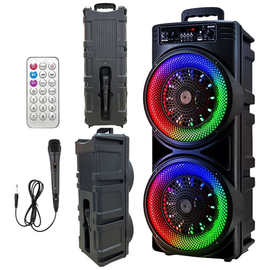 5000W 8.5'' Bluetooth Speaker Heavy Bass Sub Woofer Sound System Party With Mic