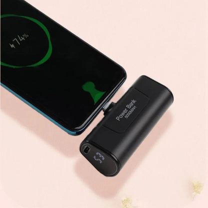 5000mAh Pocket Power Bank Mini Portable Charger Fast Charging Type C Android