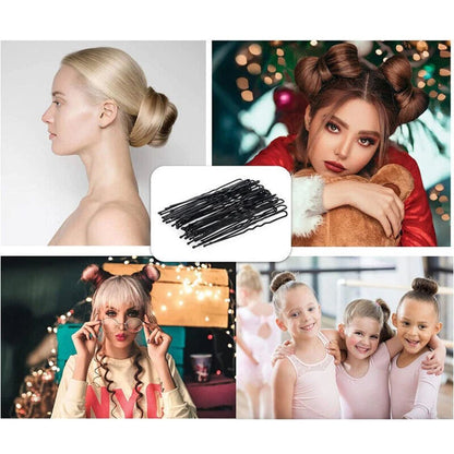 50/100pcs 6cm U Shaped Hair Pins Bobby Clip Girls Accessory Style Bun Tool Women