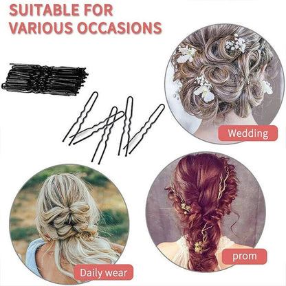 50/100pcs 6cm U Shaped Hair Pins Bobby Clip Girls Accessory Style Bun Tool Women