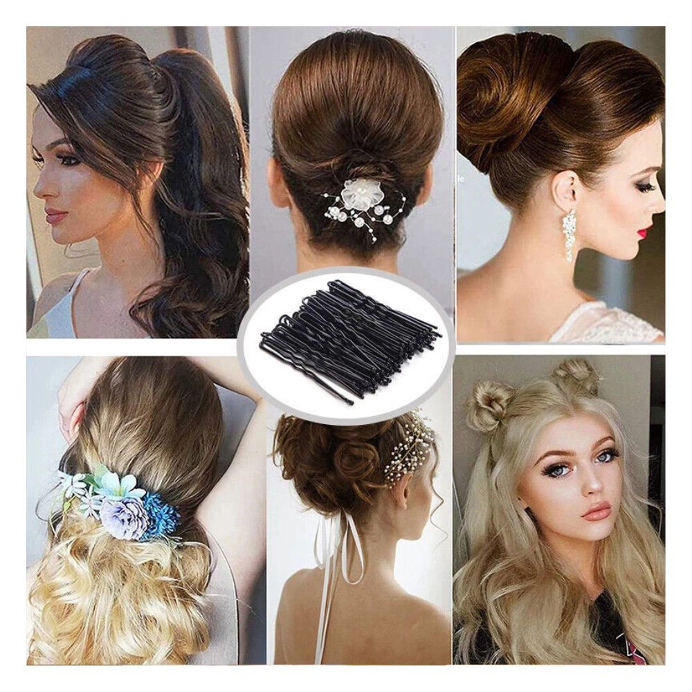 50/100pcs 6cm U Shaped Hair Pins Bobby Clip Girls Accessory Style Bun Tool Women