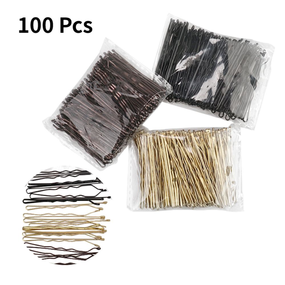 50/100pcs 6cm U Shaped Hair Pins Bobby Clip Girls Accessory Style Bun Tool Women