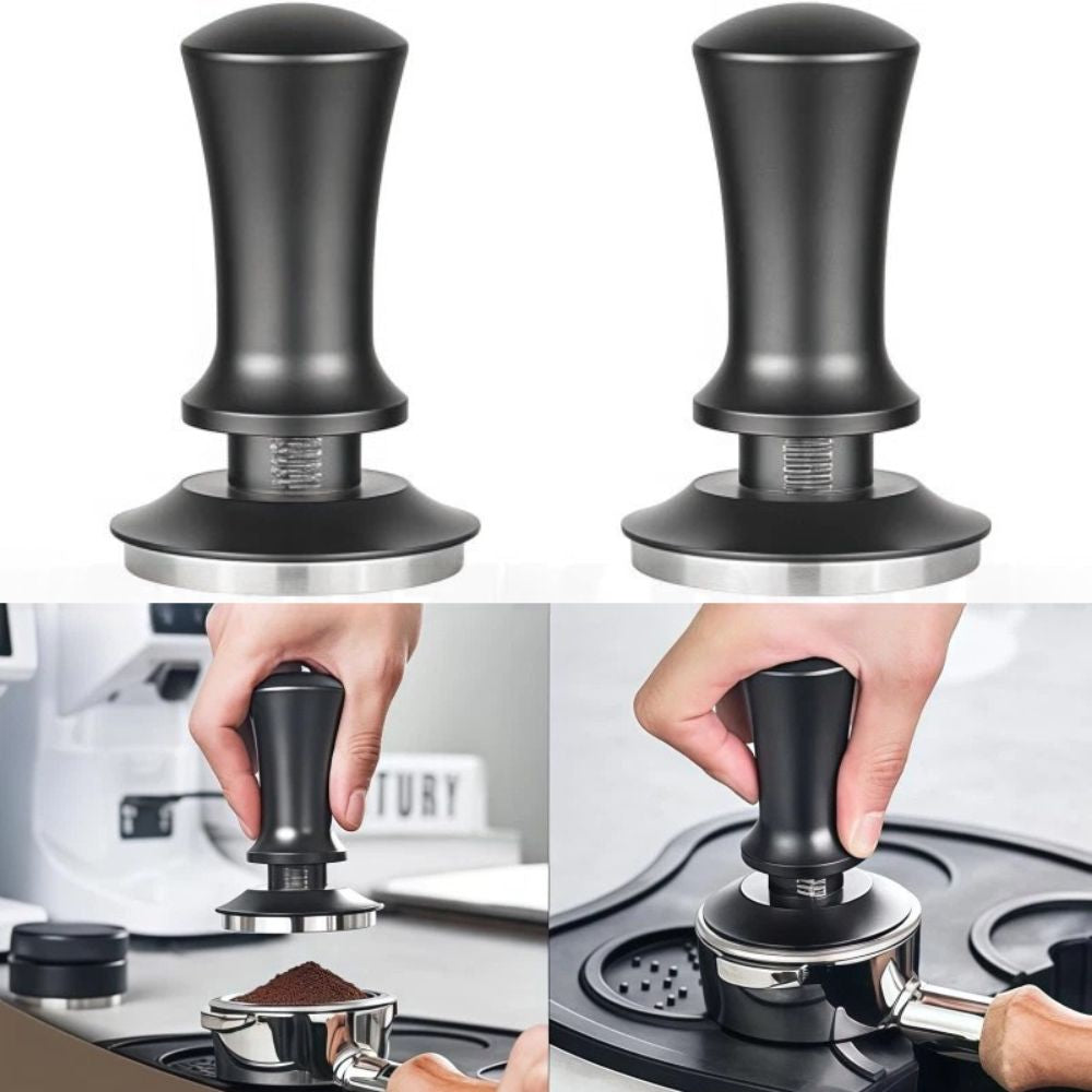 51/53/58mm Espresso Coffee Tamper Calibrated Spring Detachable Tamper Loaded