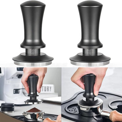 51/53/58mm Espresso Coffee Tamper Calibrated Spring Detachable Tamper Loaded