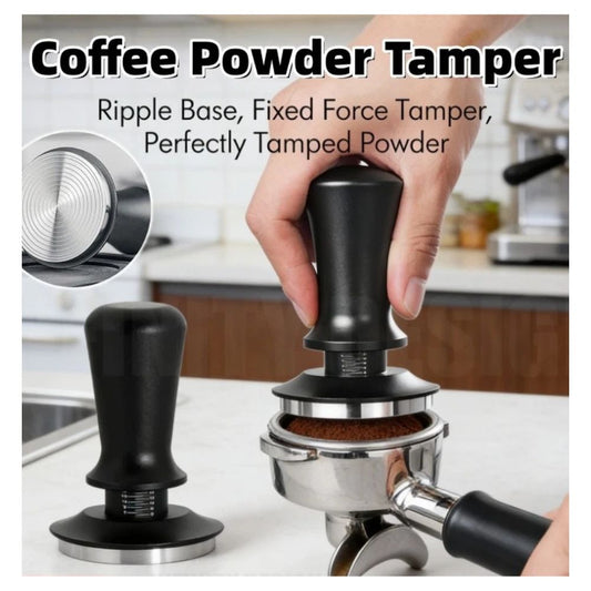 Calibrated spring espresso coffee tamper