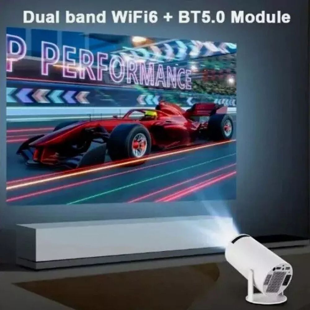 5G 4K WiFi Bluetooth Projector Smart HD LED HDMI USB Android Office Home Theater