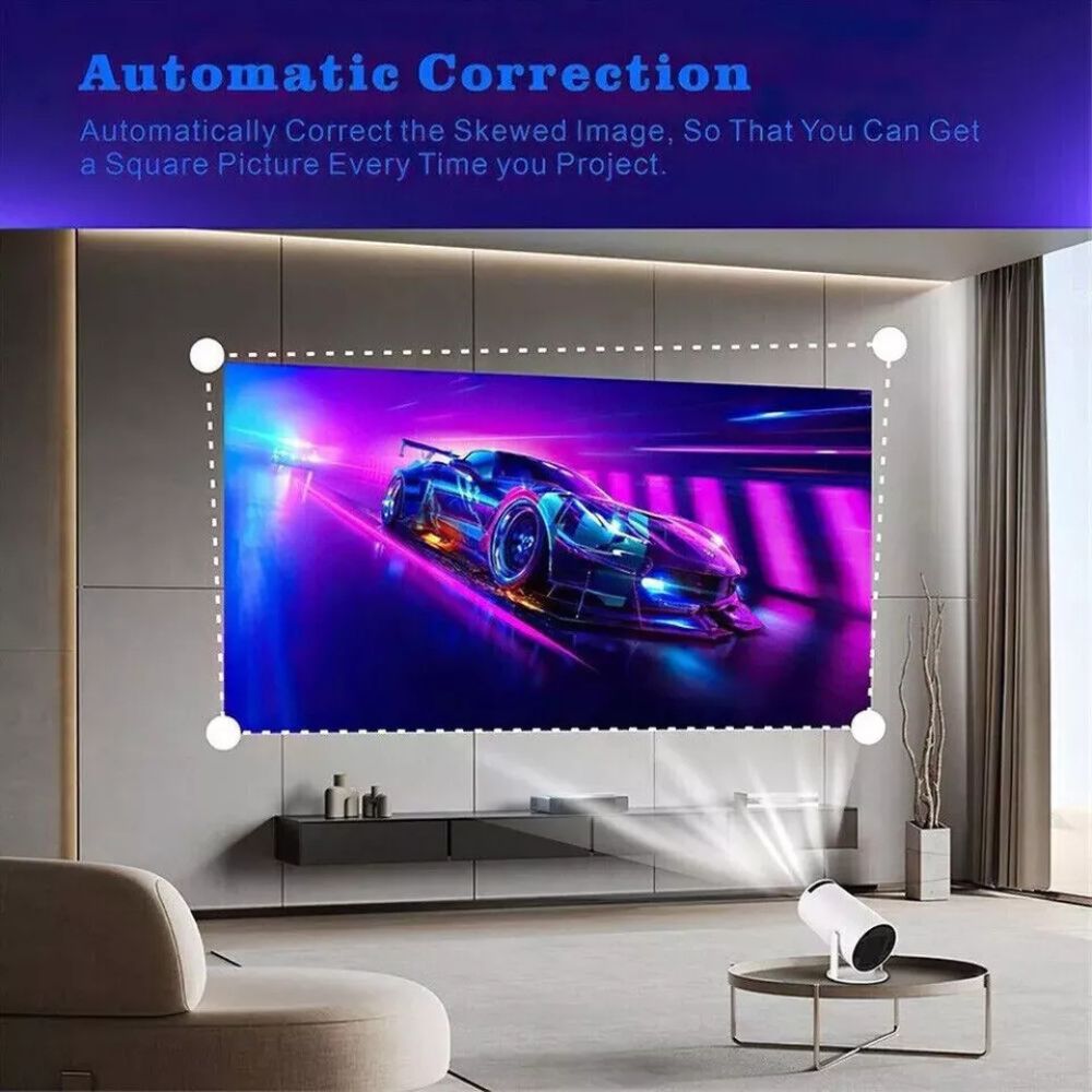 5G 4K WiFi Bluetooth Projector Smart HD LED HDMI USB Android Office Home Theater