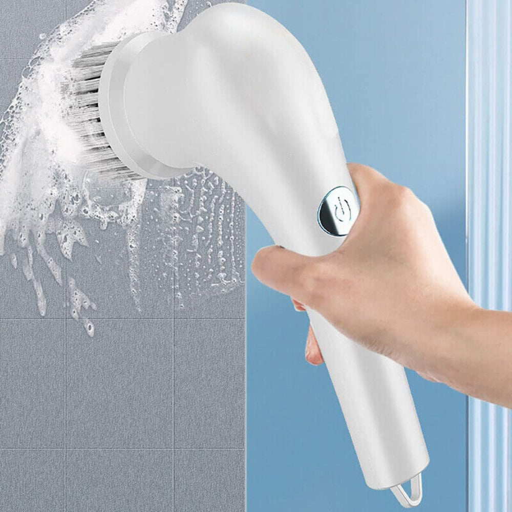 5 In 1 Electric Portable Spin Scrubber Handheld Power Cleaning Brush