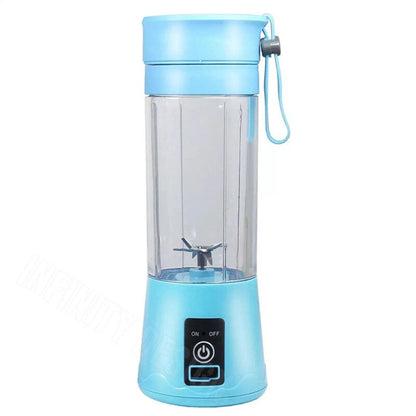 6-Blades Rechargeable Portable USB Electric Fruit Juicer Blender Travel Bottle