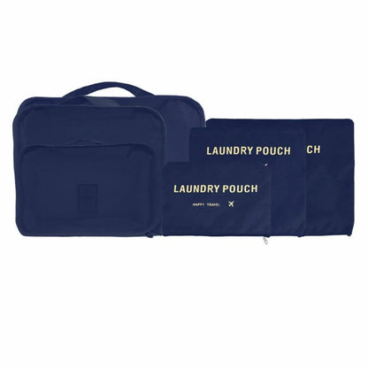 6PCS Travel Luggage Suitcase Organiser Packing Cubes Set Bags Pouches