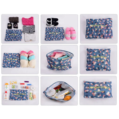 6PCS Travel Luggage Suitcase Organiser Packing Cubes Set Bags Pouches