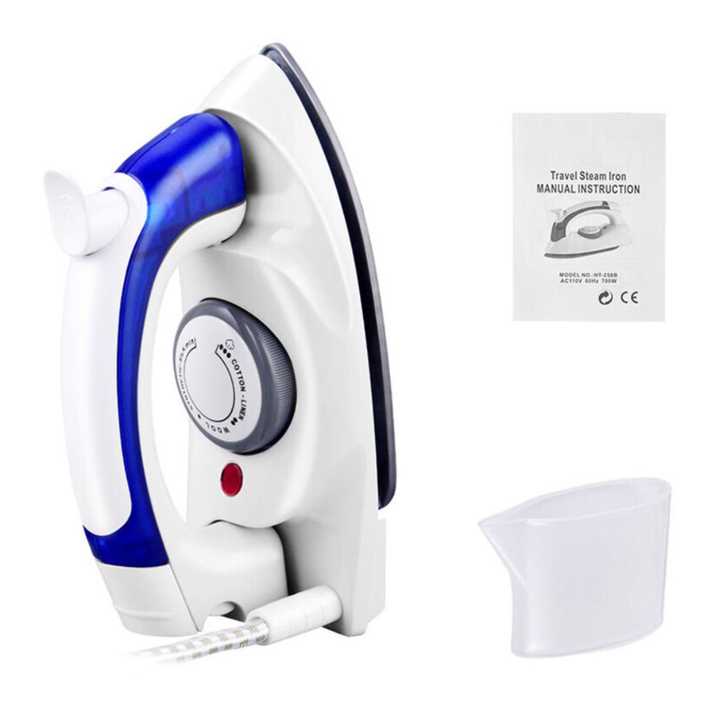 700W Handheld Electric Steam Iron Travel Clothes Foldable Irons Ironing Garment