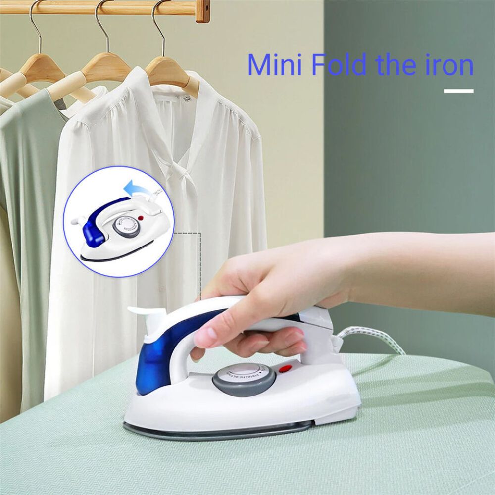 700W Handheld Electric Steam Iron Travel Clothes Foldable Irons Ironing Garment