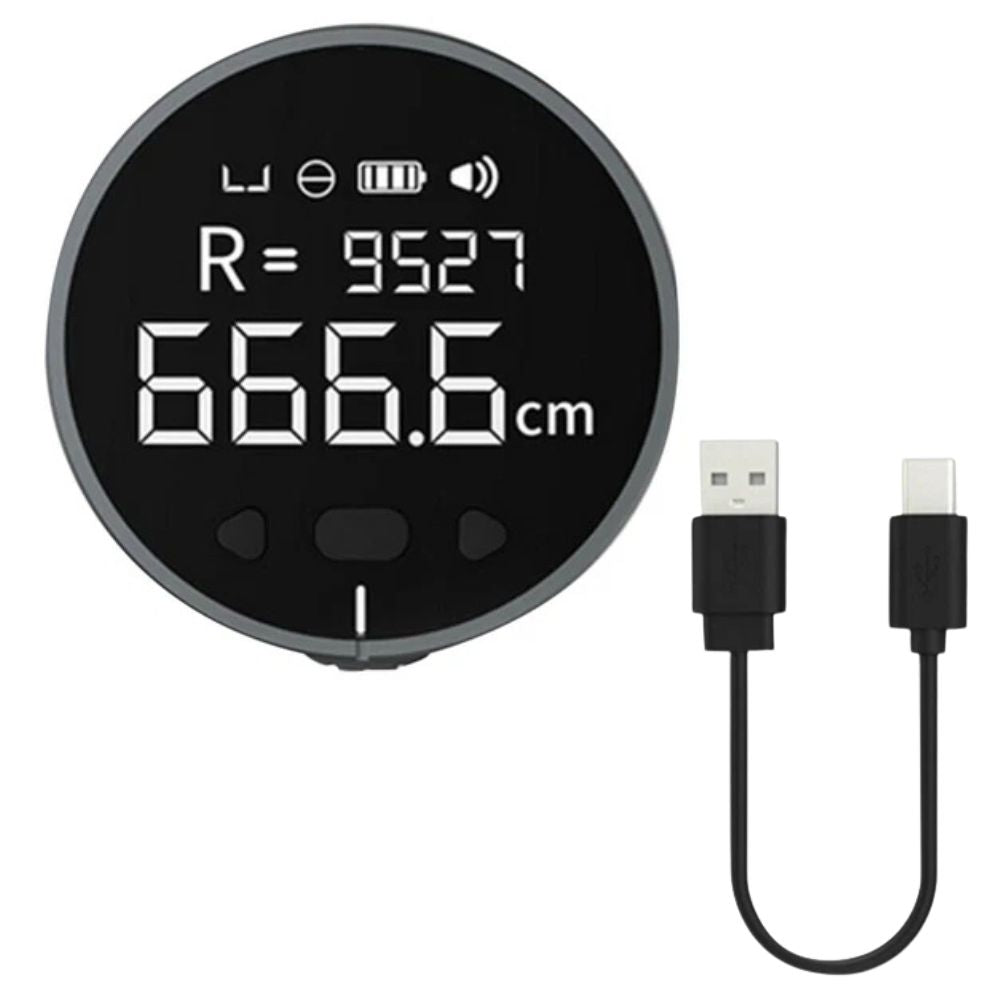 8 in 1 Electronic Tape Measure Rechargeable Digital Ruler LCD Display Type-C