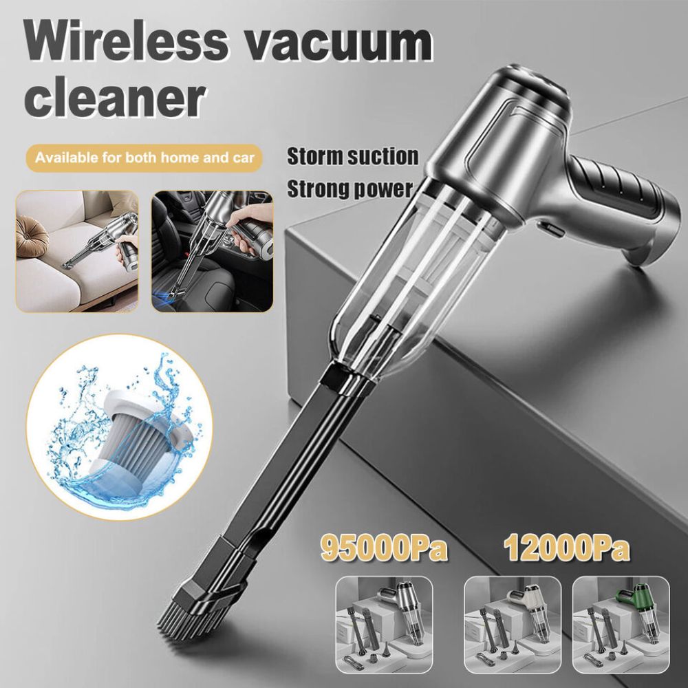 95000PA Handheld Cordless Vacuum Cleaner Dust Blower Home & Car Mini Air Duster