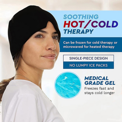 Aroma Season Ice Pack Migraine Hat Hot Cold Therapy Headache Pain Relief Cap