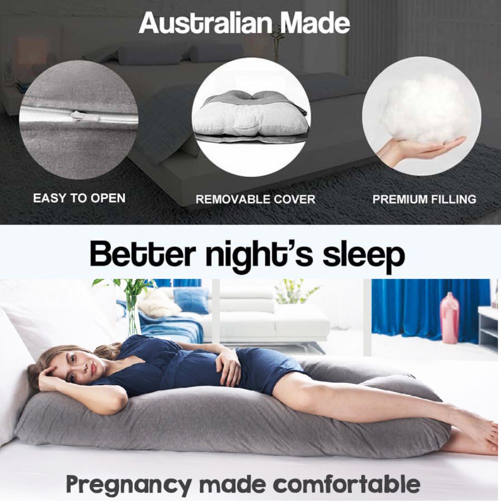 Australian Made Pregnancy Maternity Pillow Sleeping Nursing Body Support Feed