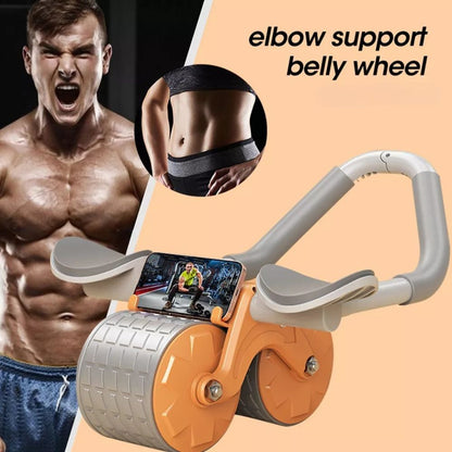 Automatic Ab Roller Abdominal Wheel Gym Workout Equipment Training Elbow Support